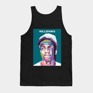 Abstract Geometric Willie Mays in WPAP Tank Top